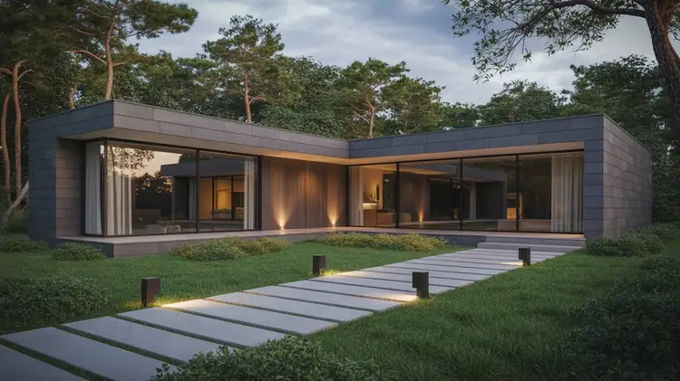 L Shaped Home Design