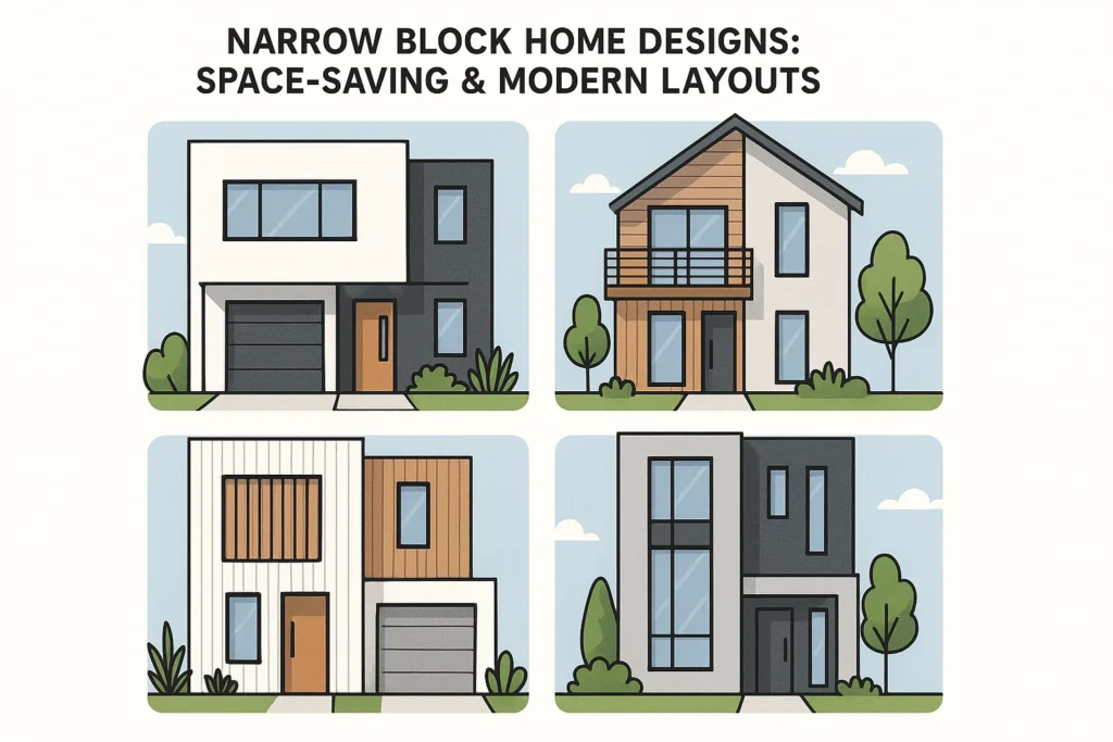 Narrow Block Home Designs