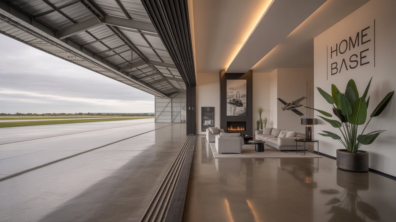 Airplane Hangar Home Designs
