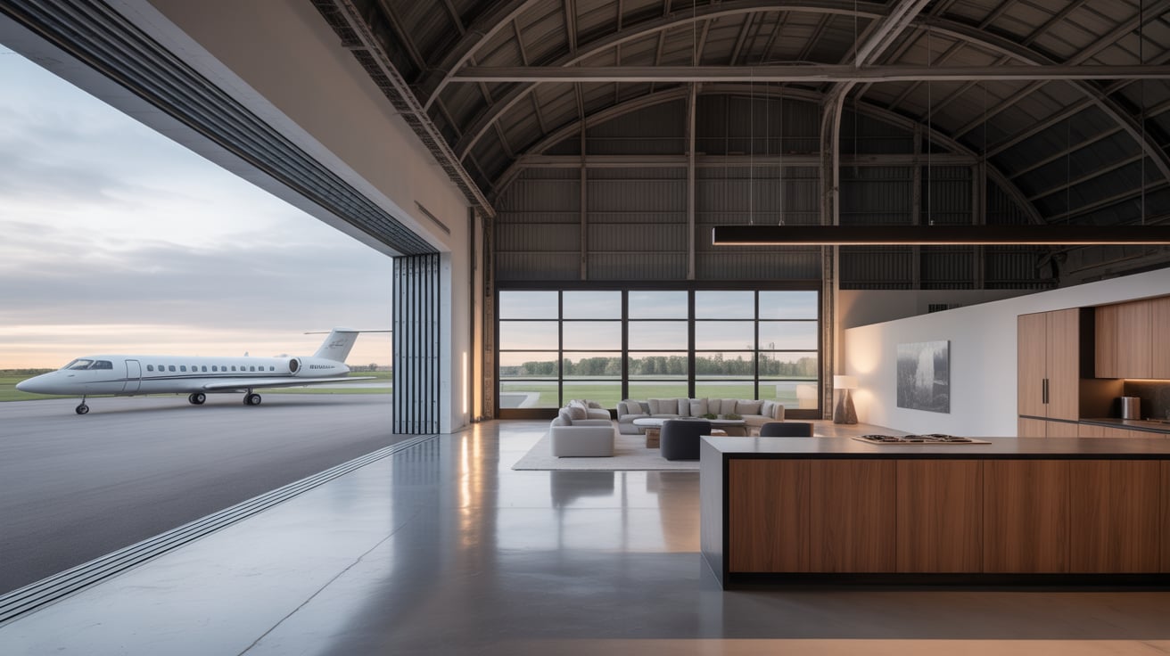 Airplane Hangar Home Designs