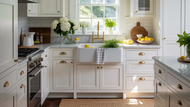 Small Hamptons Kitchens