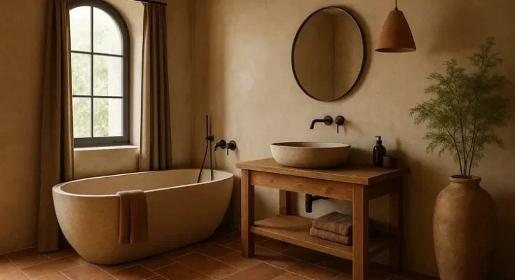 Earth Tone Bathroom Designs