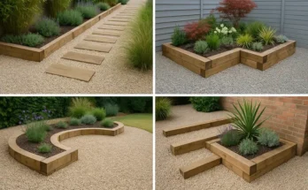Sleeper & Gravel Garden Designs