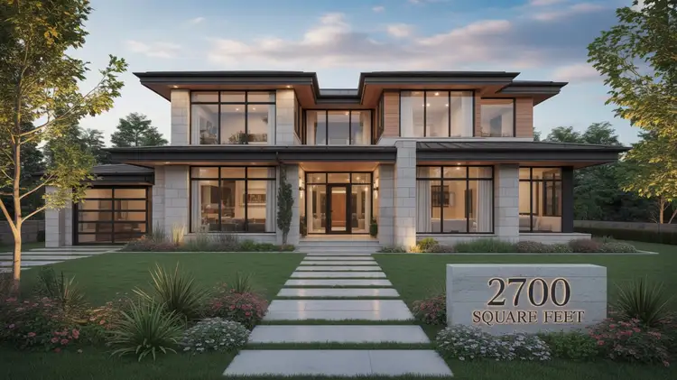 2700 Square Feet Home Design: Luxury & Functional Floor Plans