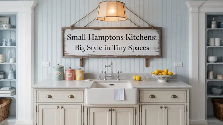 Small Hamptons Kitchens: Big Style in Tiny Spaces